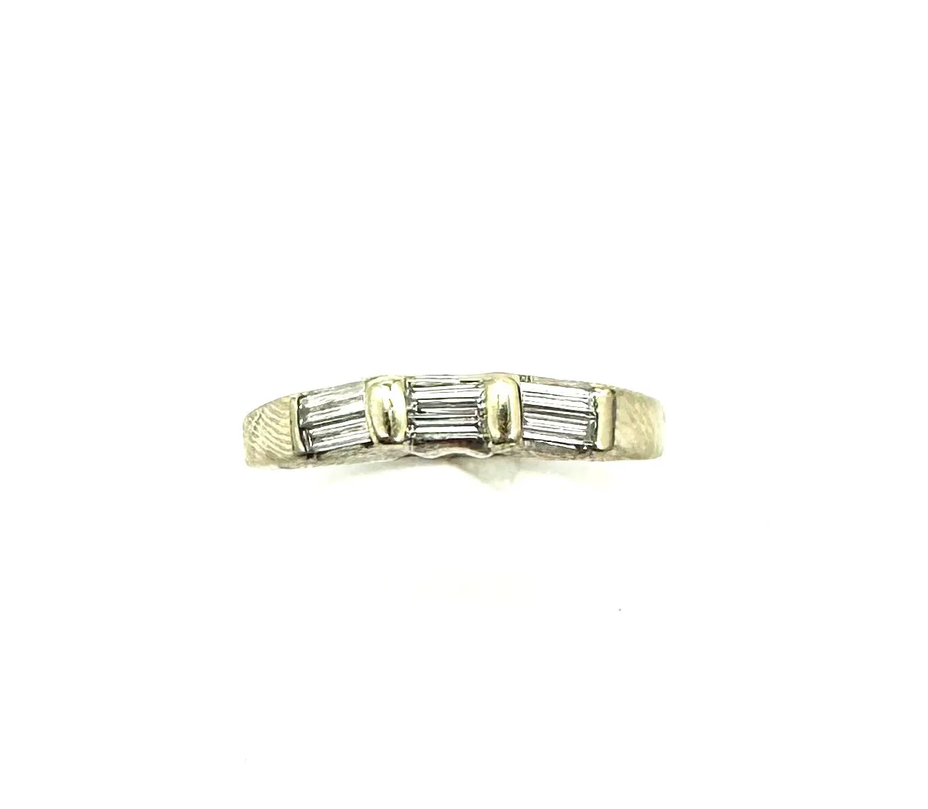 1/2 CTW Baguette Diamond Band in 14K White Gold