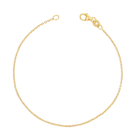 14K Gold Cable Chain Bracelet