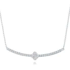 18K White Gold Diamond Necklace