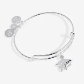 2024 Graduation Cap Charm Bangle