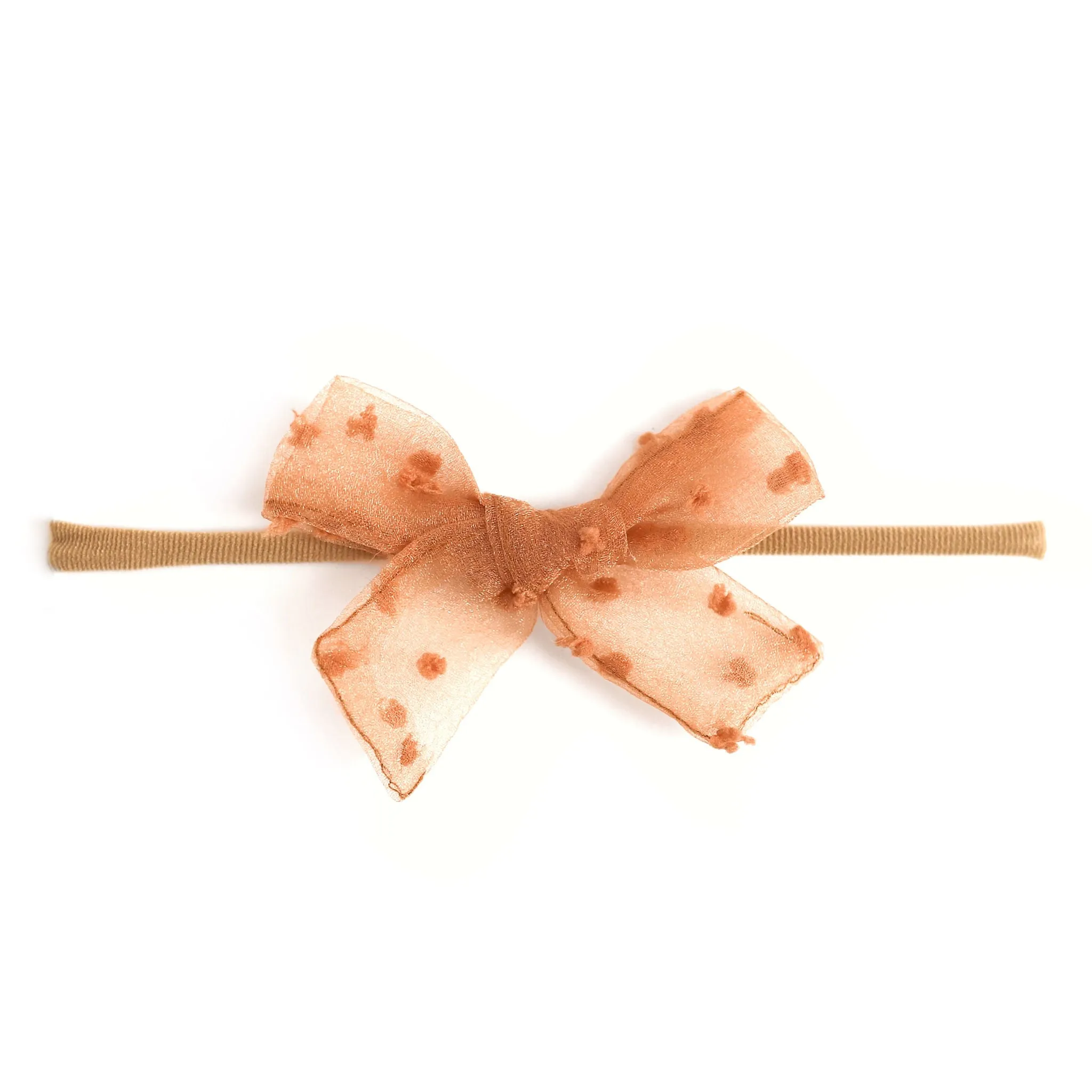 Baby Bow - Sugar Almond Sheer Dot