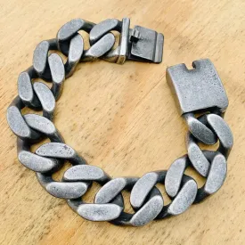 Bagger Bracelet - "EASY BIKER" - Galvanized - 3/4 Inch wide - B15