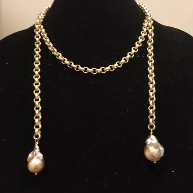 Baroque Pearl Necklace/Lariat