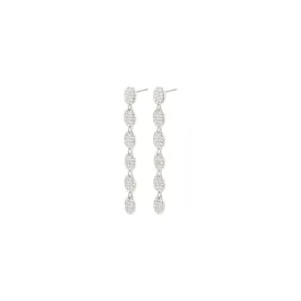 BEAT recycled crystal earrings silver-plated