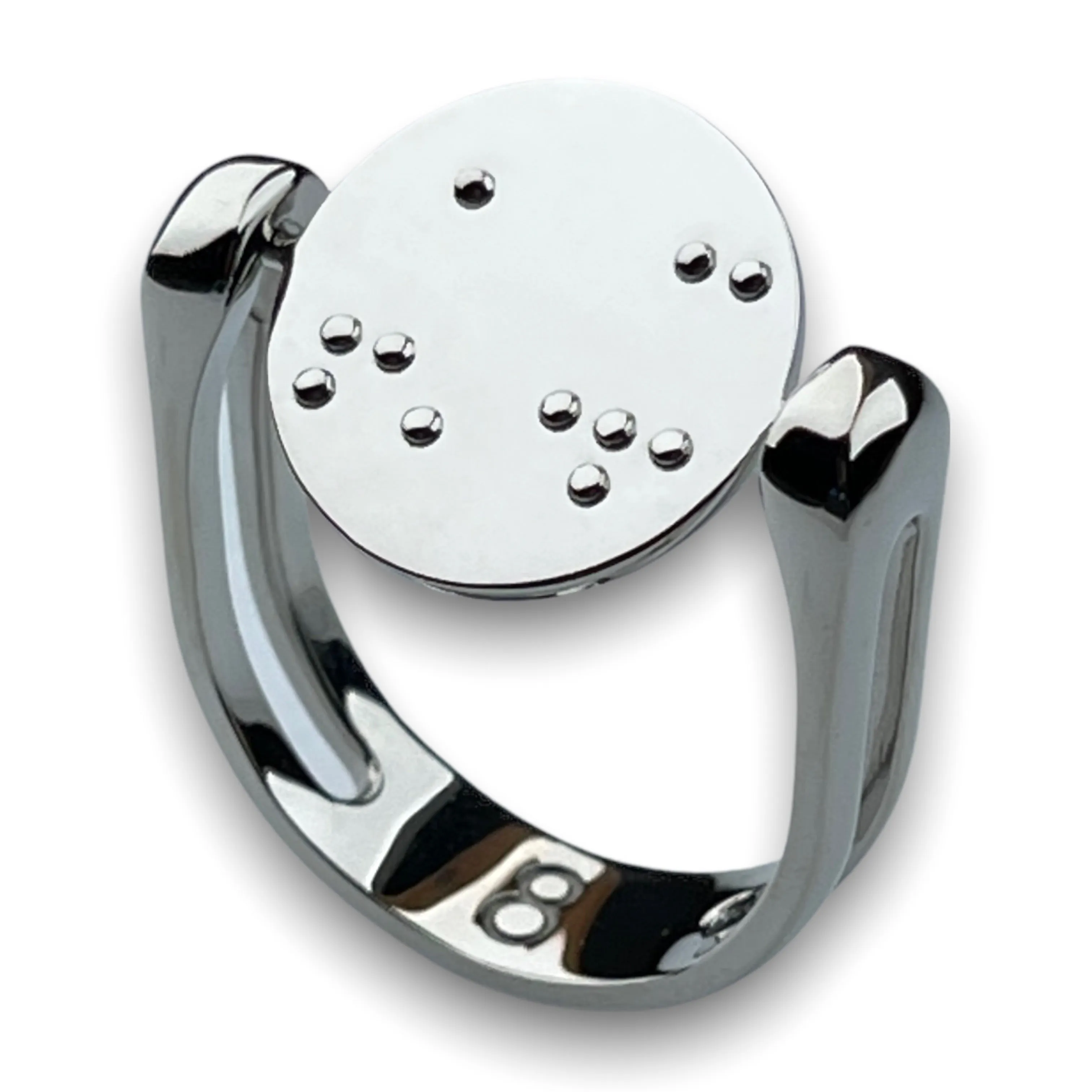 Braille Interchangeable Fidget Ring