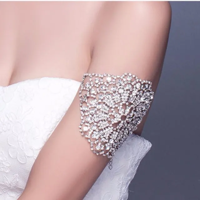 Bridal Silver Bracelet/Hair Accessory