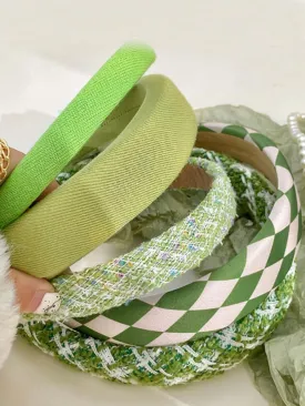 Bright Girl Green Padded Headband