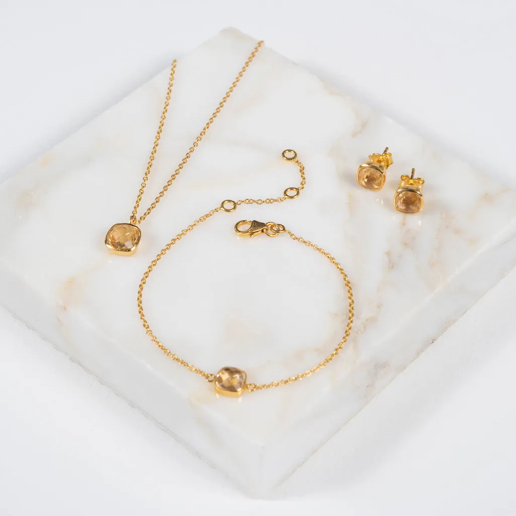 Brooklyn Citrine & Gold Vermeil Bracelet