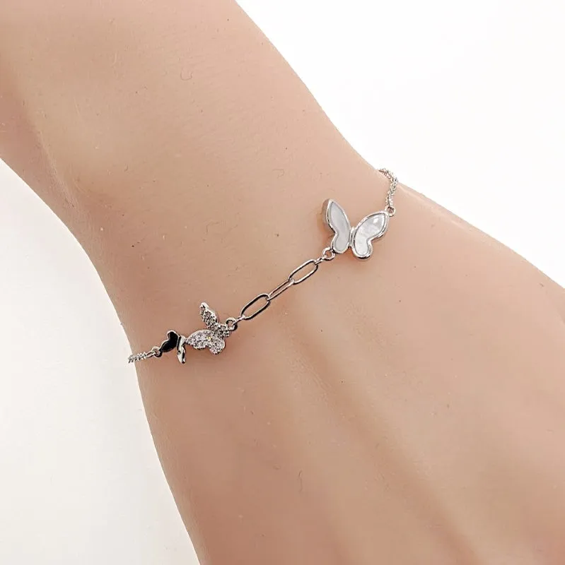 Butterfly Mother of Pearl Bracelet