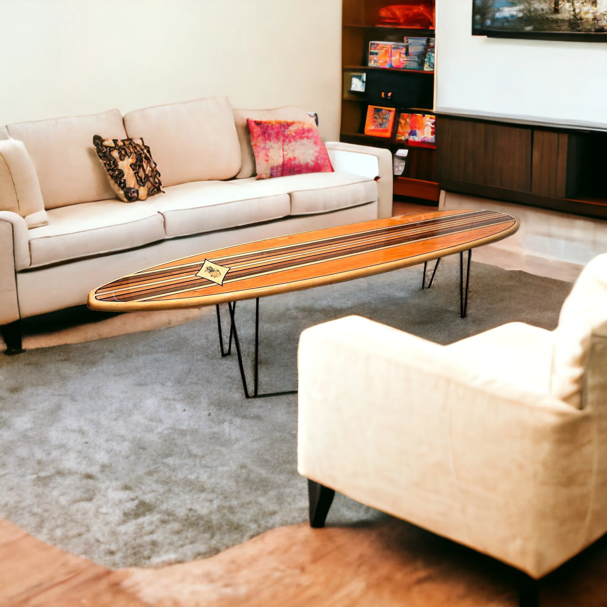 California Dreamin' Surfboard Coffee Table