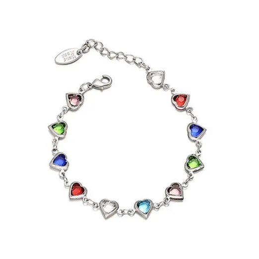 Candy Chain Heart Shape Necklace Bracelet (Purchase Individually)