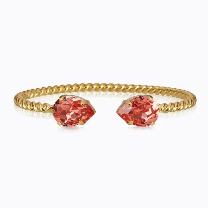 Caroline Svedbom Mini Drop Bracelet Gold Rose Peach