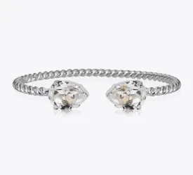 Caroline Svedbom Mini Drop Bracelet Rhodium Crystal