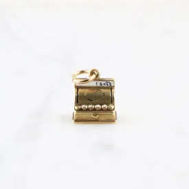 Classic Cash Register Gold Charm