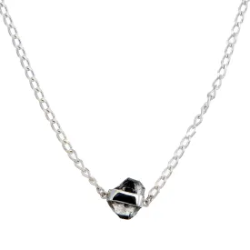 DIAMOND QUARTZ SHORT NECKLACE - SILVER