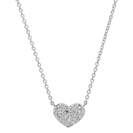 Diamond Smushed Heart Necklace