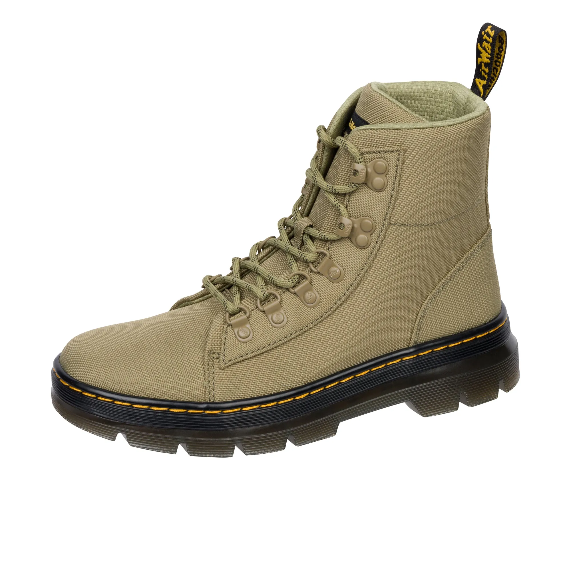 Dr. Martens Combs W Extra Tough 50/50 Boots in Muted Olive - Durable Womens Footwear