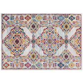 Entourage Khalida Distressed Floral Lattice Area Rug