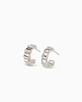 Fine Trim Hoops | Silver