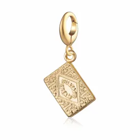 Gold Plated Custard Cream Charm