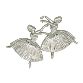 Hallmarked Silver Ballet Brooch