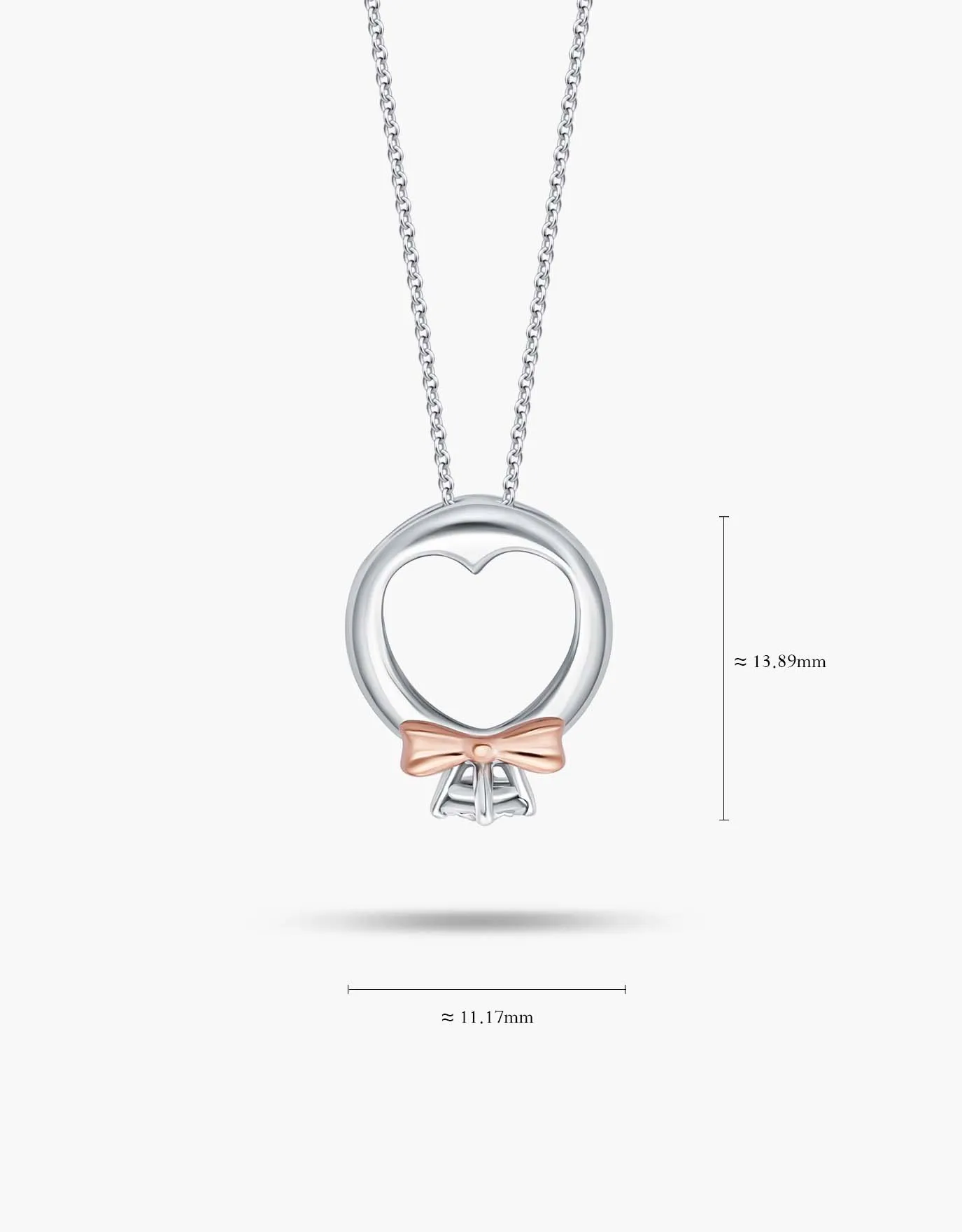 LVC Charmes Bow Mini Ring Diamond Pendant