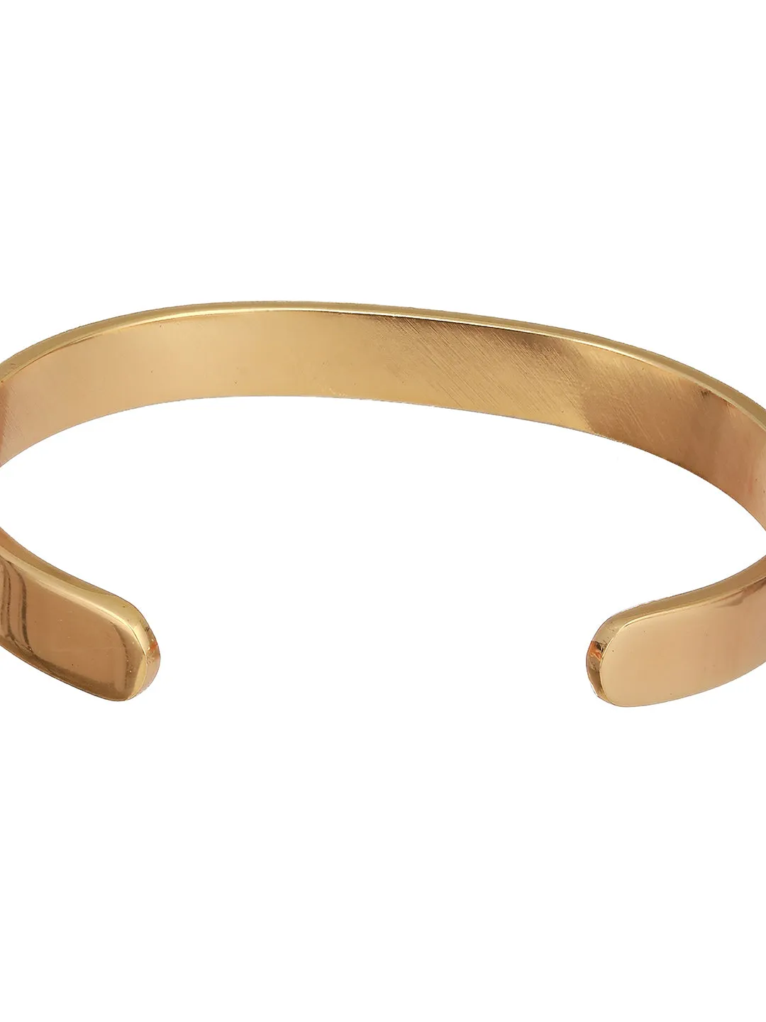 Men Gold-Toned Cuff Bracelet