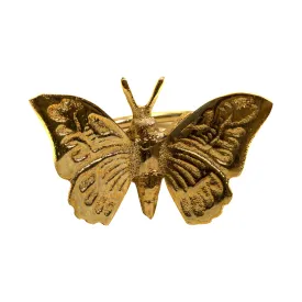 Napkin Ring Brass Butterfly