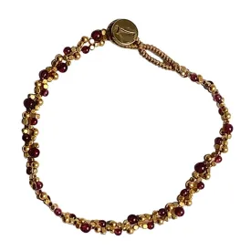 PEGGY STONE LACE GARNET