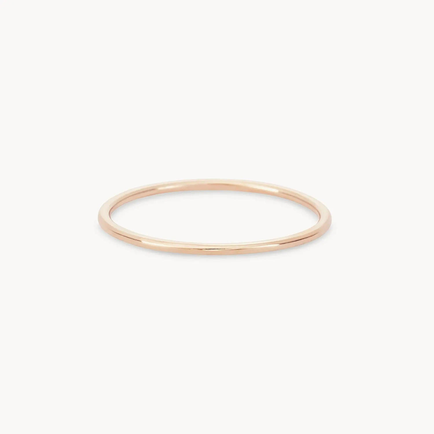 plain jane stacking ring - 10k yellow gold