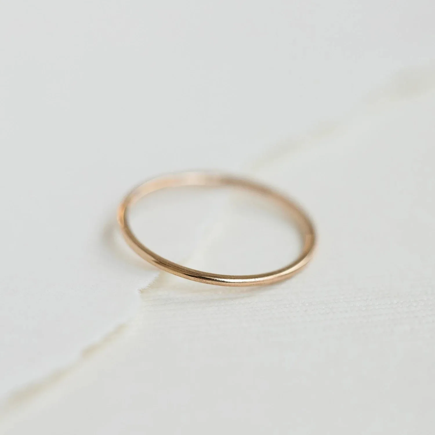 plain jane stacking ring - 10k yellow gold