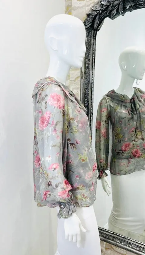 Ralph Lauren Floral  Blouse. Size  XS