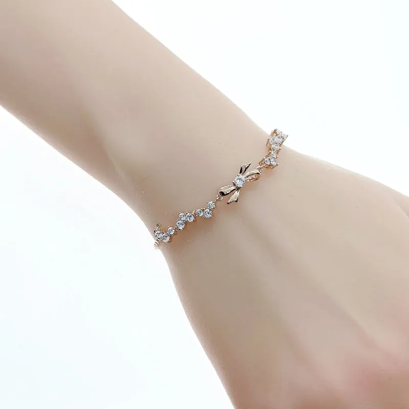 Ribbon Cubic Zirconia Bracelet