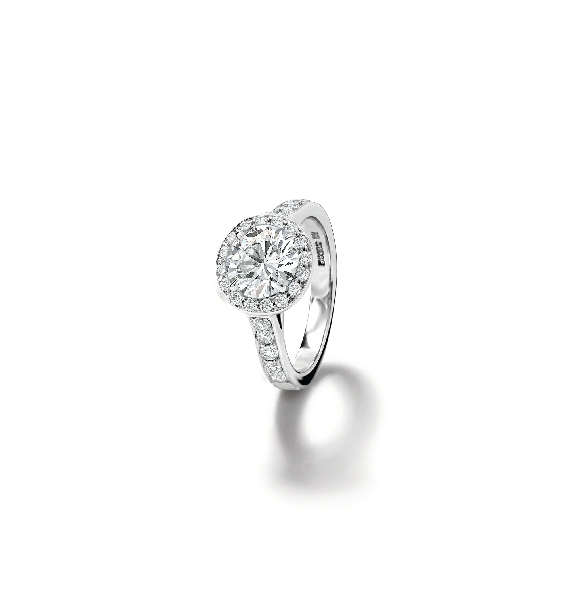 Rosa Engagement Ring Platinum - Diamond