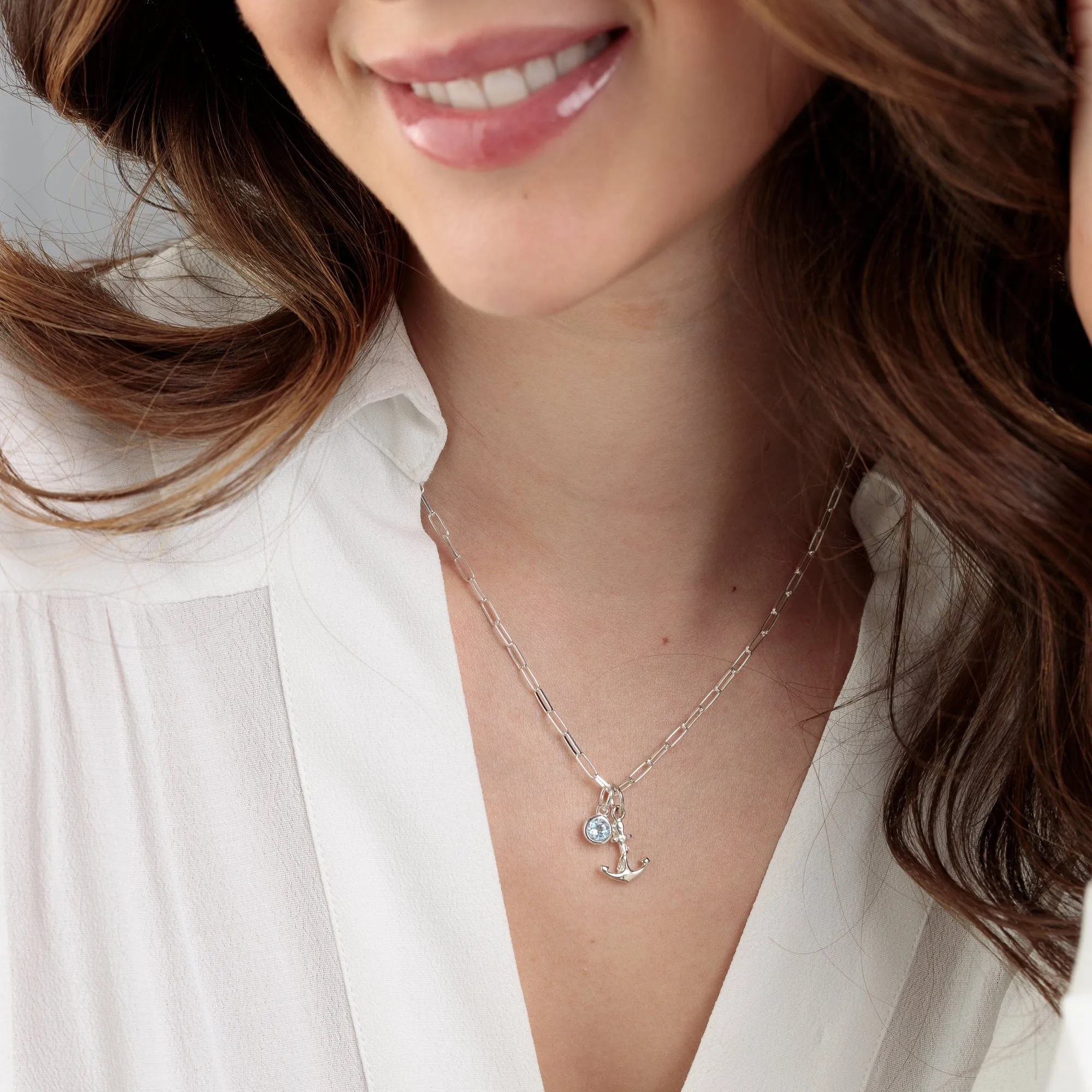 Silver Anchor Charm