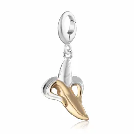 Silver Banana Charm