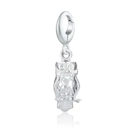 Silver Owl Charm