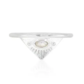 Solaris Moonstone Silver Ring