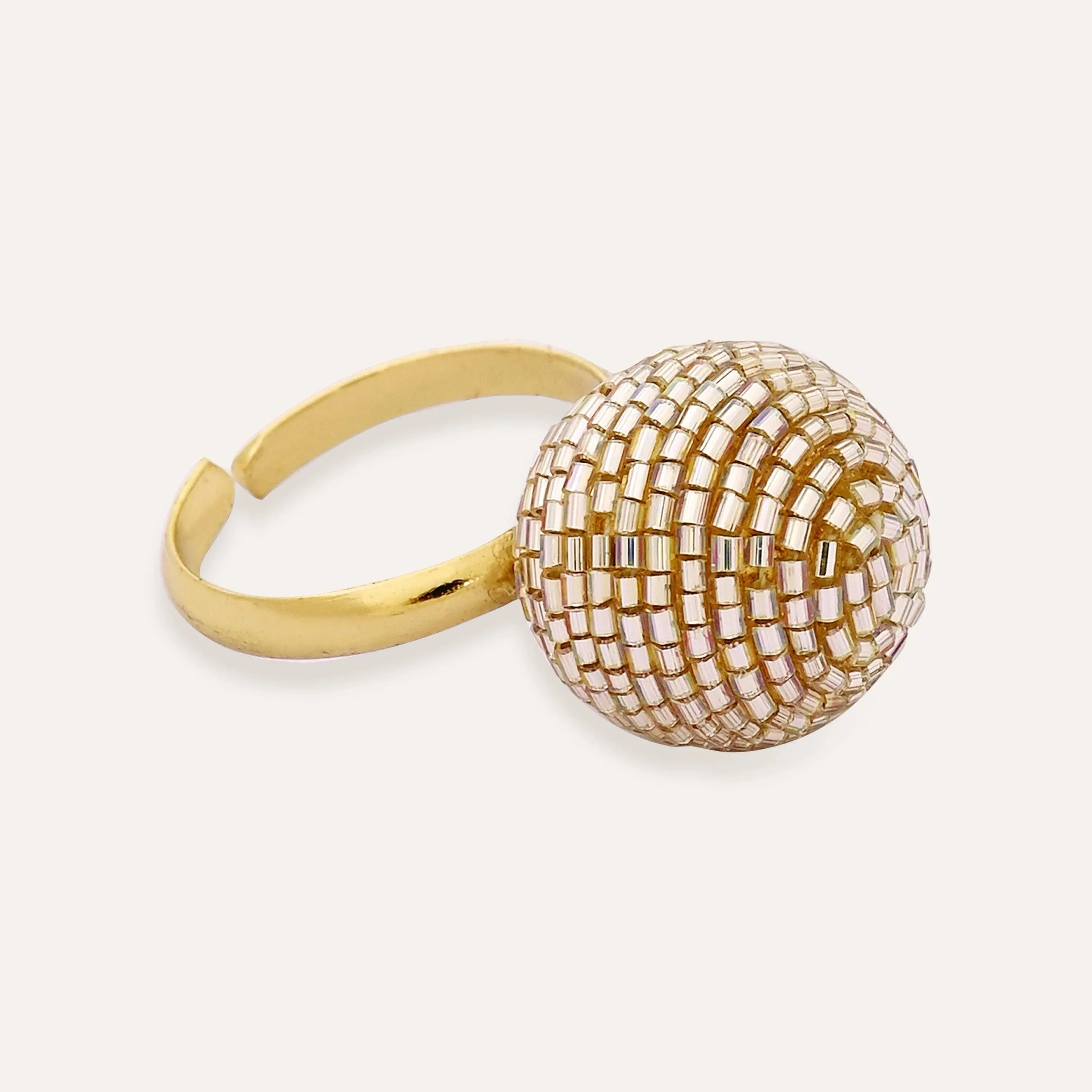 TFC Festive Stunner Gold Statement Adjustable Ring