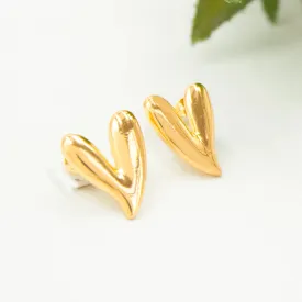 TFC Heartthrob Gold Plated Stud Earrings