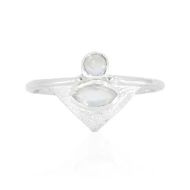 The Nile Moonstone Silver Ring