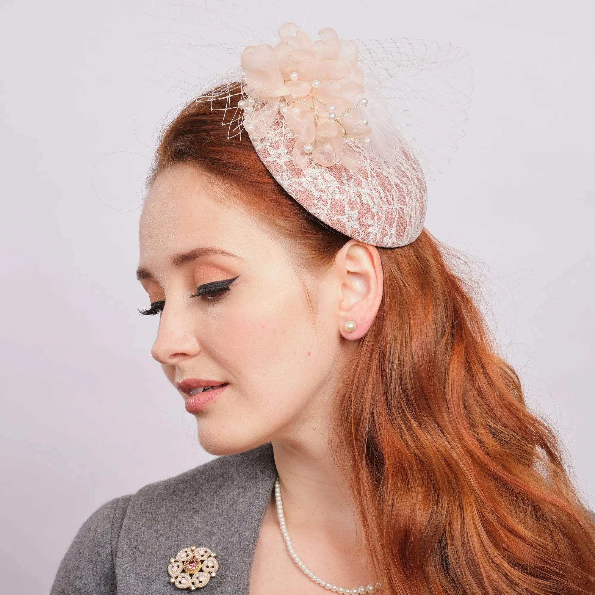 Vintage Birdcage Veil Hat